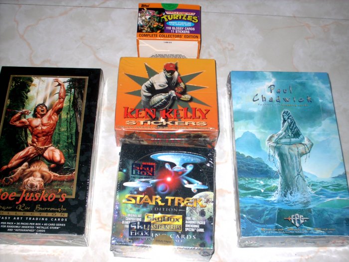 JUSKO, CHADWICK, KELLY, STAR TREK BOX LOT + BONUS!!!