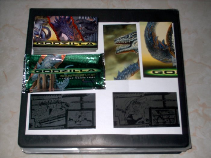 GODZILLA SUPERVUE 72 CARD SET + 4 CHASE CARDS