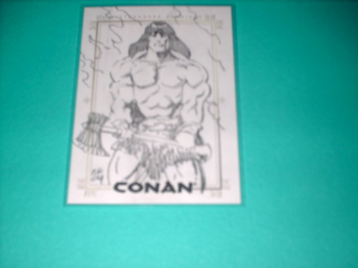 CONAN HYBORIAN AGE SKETCHAFEX CARD BY ISHERWOOD