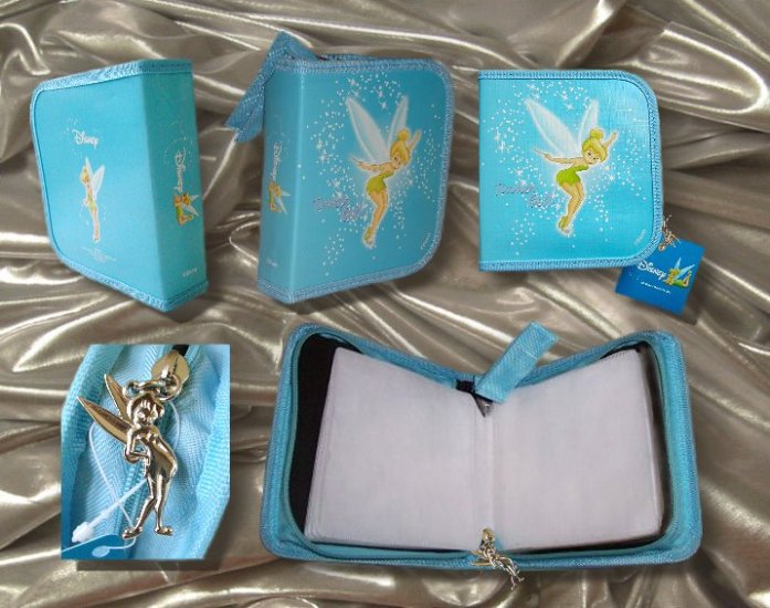 Tinker Bell CD/DVD Carry Case - Aqua