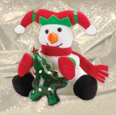 Christmas Plush Snowman with Gel