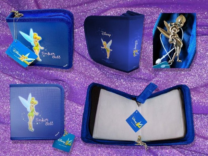 Tinker Bell CD/DVD Carry Case - Blue