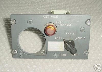 Boeing 727 Anti-Ice Cockpit Control Panel, 69-17525-1