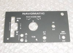 41515-1000, NEW Cessna / Navomatic Autopilot Faceplate