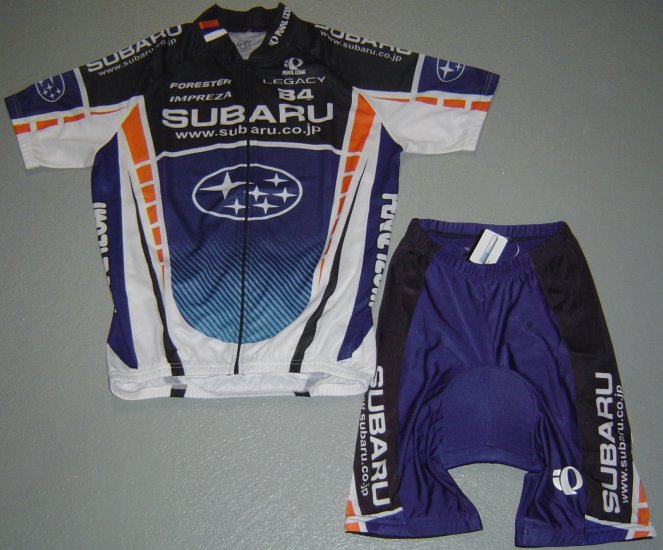 SUBARU TEAM JERSEY AND SHORTS KIT PEARL IZUMI SZ M