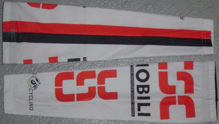 CSC TEAM CYCLING CYCLE BIKE ARM WARMERS Sz S/M NEW