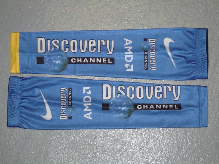 DISCOVERY CHANNEL CYCLING TEAM ARM WARMERS Sz M/L NEW