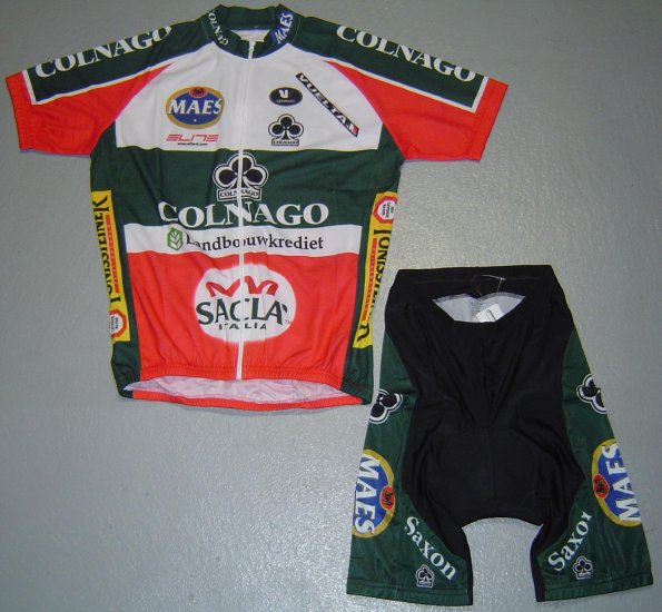 COLNAGO LANDBOUWKREDIET CYCLING JERSEY AND SHORTS SZ M