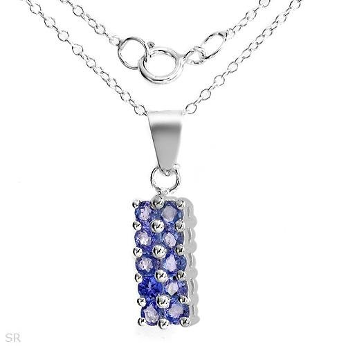 TANZANITE BAR NECKLACE