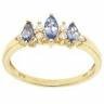 STUNNING TANZANITE AND DIAMOND RING