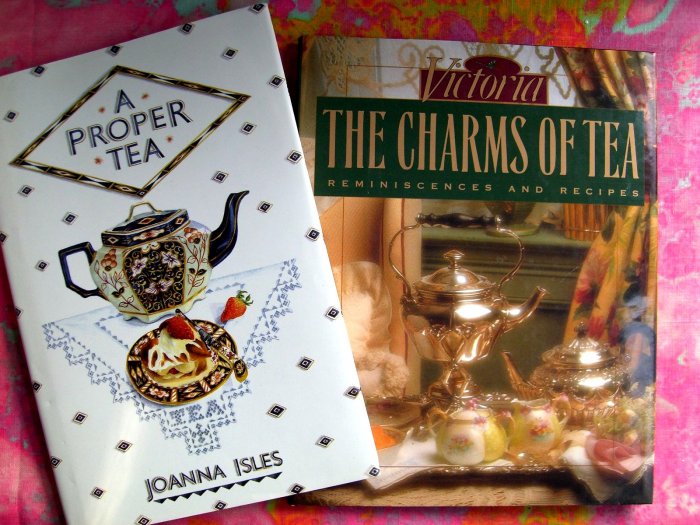 HOLD! VICTORIAN The CHARMS of TEA & A Proper Tea LOT of Recipe / Cookbook HC