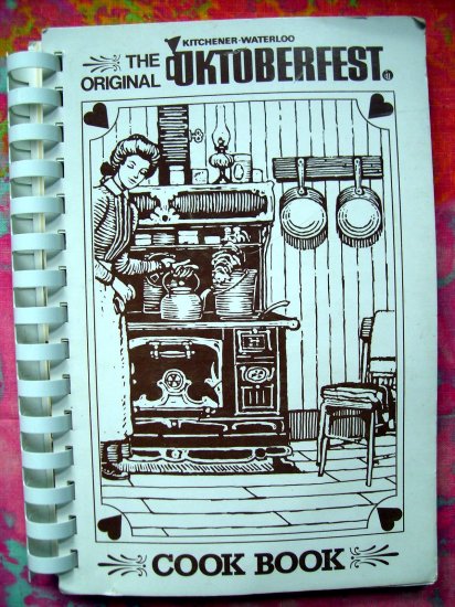 SOLD! GERMAN COOKBOOK from KITCHENER ~ WATERLOO Iowa OKTOBERFEST /Octoberfest 1980