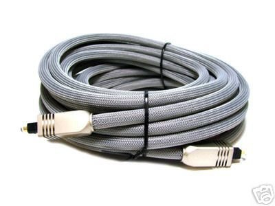 TOSLink Net-Jacket Premium Optical Audio Cable, 8mm, 12 ft. - $10.79