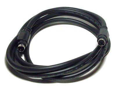 S-Video Cable, Gold Plated Connectors, DVD, DSS, Male-Male, 12 ft. - $9.89