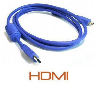 HDMI to HDMI Cable for Plasma and LCD Screen, 10 ft., Blue, $10.89