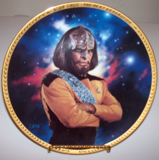 Star Trek Next Generation "Lieutenant Worf" 1993 Hamilton Collection Plate