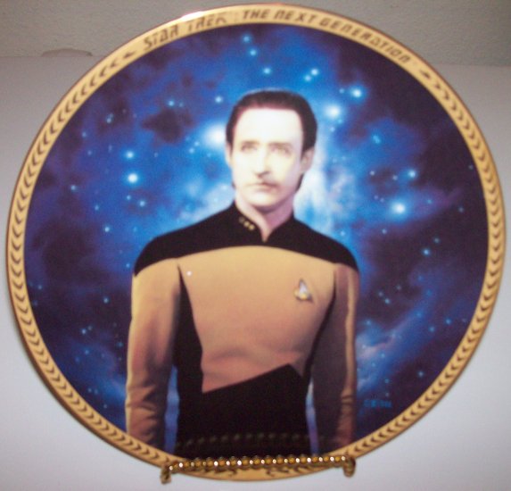 Star Trek Next Generation "Commander Data" 1993 Hamilton Collection Plate