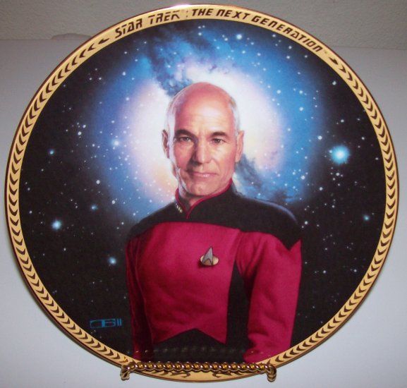 Star Trek Next Generation "Captain Picard" 1993 Hamilton Collection Plate