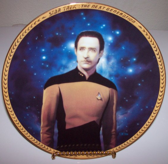 Star Trek Next Generation "Commander Data" 1993 Hamilton Collection Plate