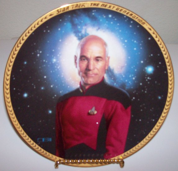 Star Trek Next Generation "Captain Picard" 1993 Hamilton Collection Plate