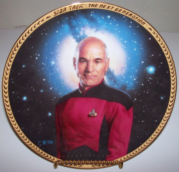 Star Trek Next Generation "Captain Picard" 1993 Hamilton Collection Plate