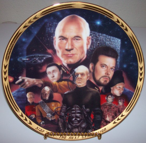 Star Trek Next Generation "Episodes-Best of Both Worlds" 1994 Hamilton Collection Plate