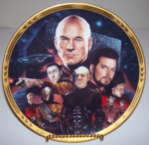 Star Trek Next Generation "Episodes-Best of Both Worlds" 1994 Hamilton Collection Plate