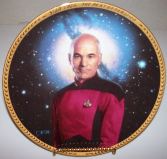 Star Trek Next Generation "Captain Picard" 1993 Hamilton Collection Plate