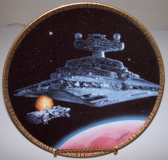 Star Wars Space Vehicles "Star Destroyer" 1995 Hamilton Collection Plate