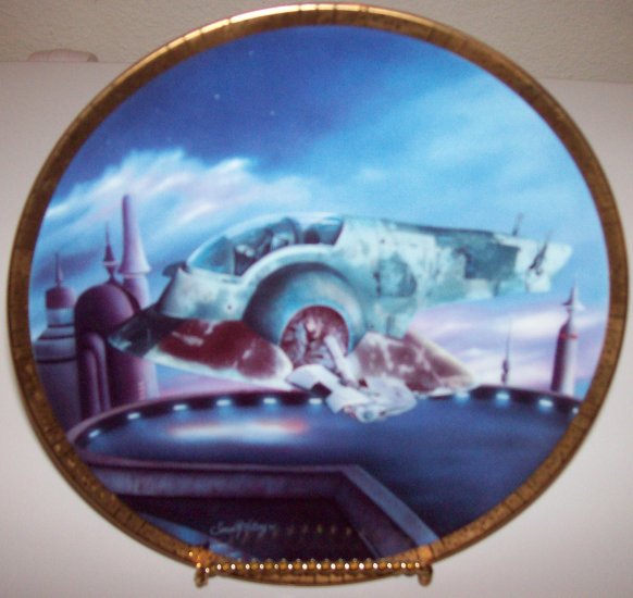 Star Wars Space Vehicles "The Slave I" 1996 Hamilton Collection Plate