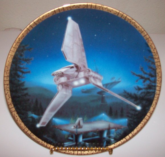 Star Wars Space Vehicles "Imperial Shuttle" 1995 Hamilton Collection Plate