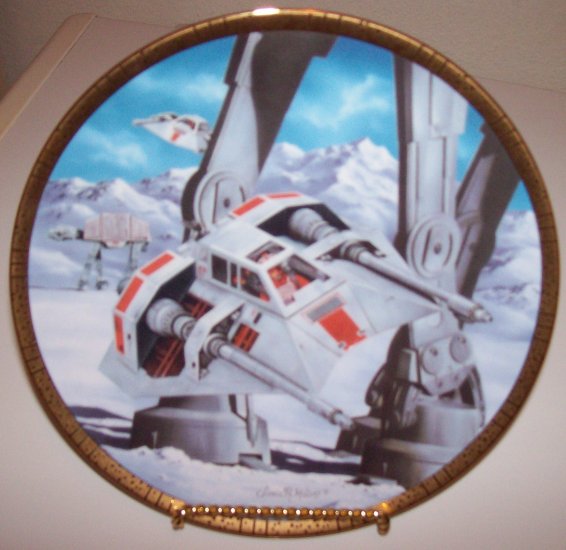 Star Wars Space Vehicles "Snowspeeders" 1995 Hamilton Collection Plate