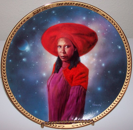 Star Trek Next Generation "Guinan" Hamilton Collection Plate "Whoopi Goldberg" VERY RARE