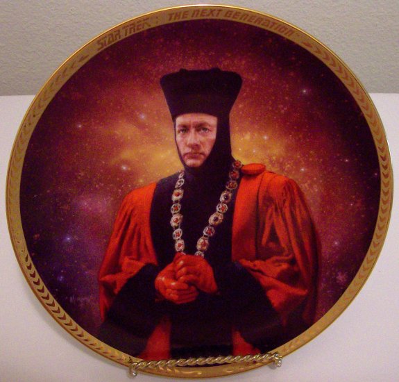 Star Trek Next Generation "Q" Hamilton Collection Plate VERY RARE