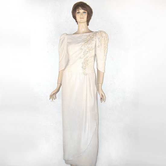 Alfred Angelo Sequin Ivory Bridal Wedding Gown Vintage