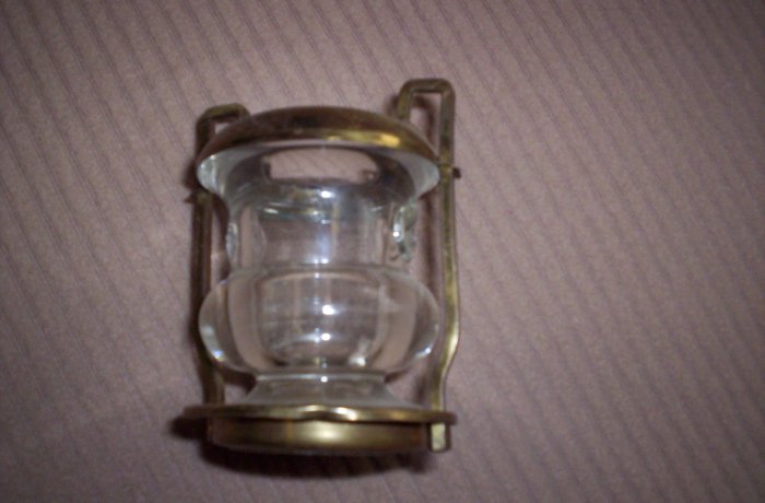 Antique Brass Candle Holder