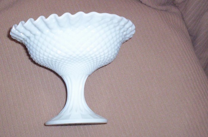 Milk Glass Compote