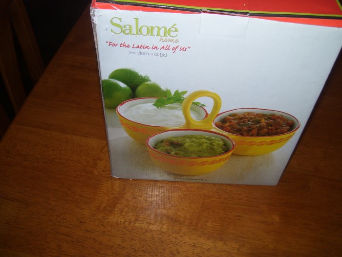 Salome-Latin-Three Part Condiment Server-NEW