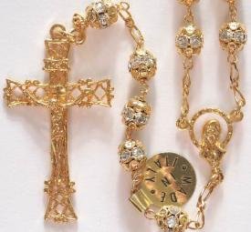 Gold over Sterling Silver Rosary