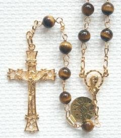 Gold over sterling silver with Tiger Eye beads