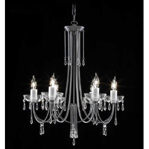 Crystal Italia Six Light Chandelier - James R. Moder