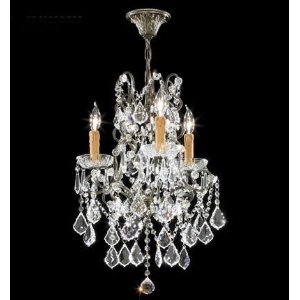 James R. Moder 3 Light Charleston Chandelier, Antique Bronze