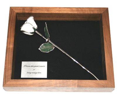 11" Platinum Rose Remembrance Box