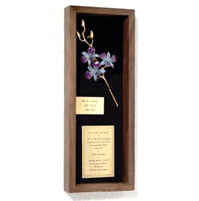 The 5 Bud Orchid Wedding Invitation Remembrance Box