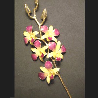14" 5 Flower Orchid