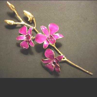 11" 3 Flower Orchid