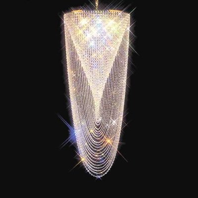 Swirl Spiral 9 Light Spray Canopy Large Pendant