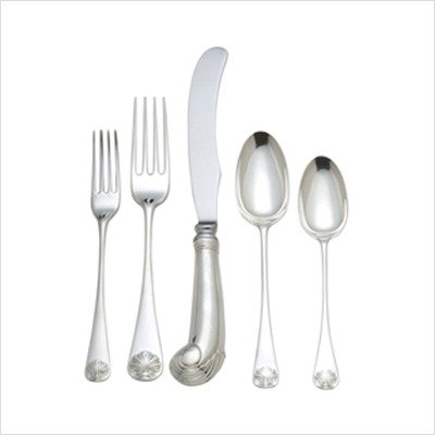 Williamsburg Shell Sterling Silver Flatware Set.