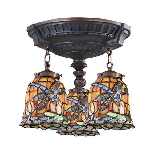 Mix-N-Match 3-Lt Semi Flush Mount