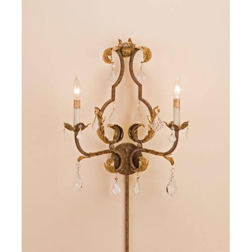Currey and Company 2 Light Tuscan Wall Sconce